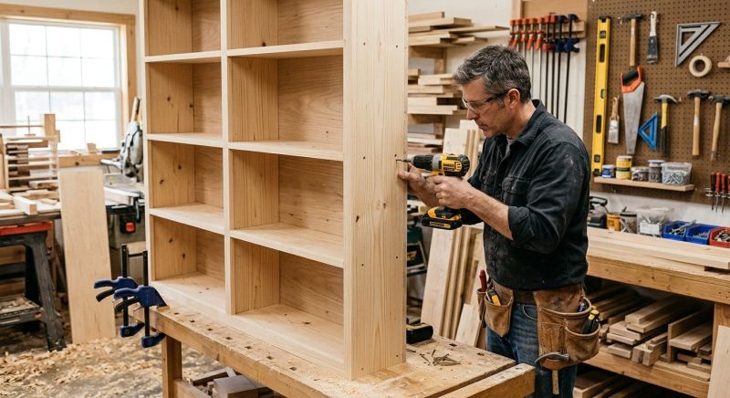 Bookcase Construction in Woodbridge, VA