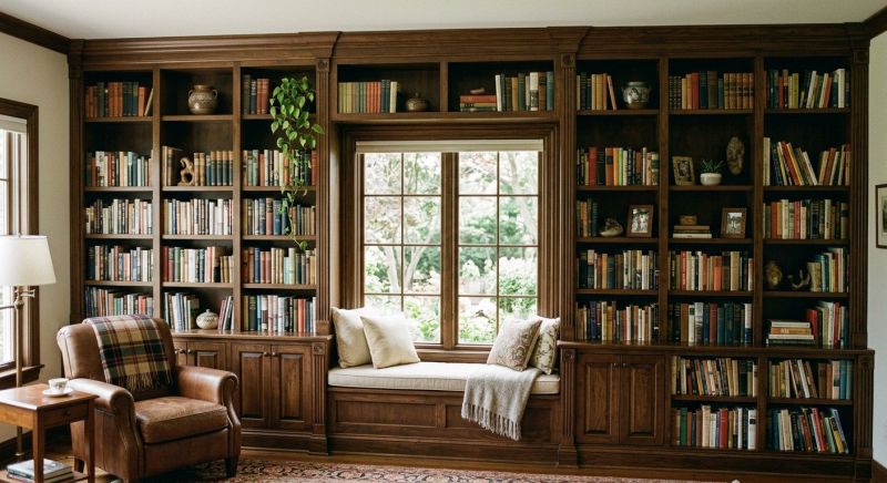 Built In Bookshelves Installation in Woodbridge, VA