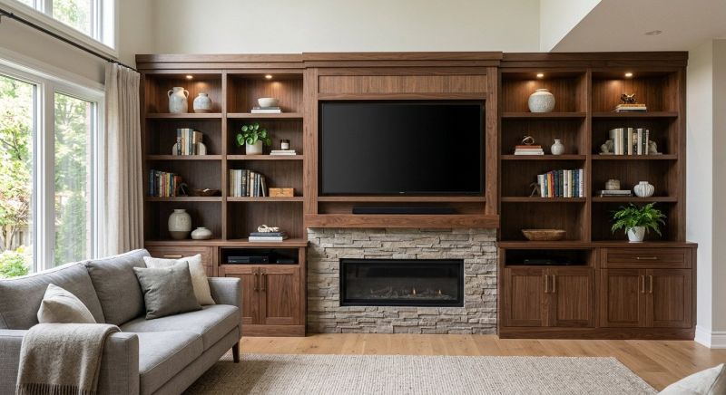 Built In Tv Cabinetry in Winston Salem, NC