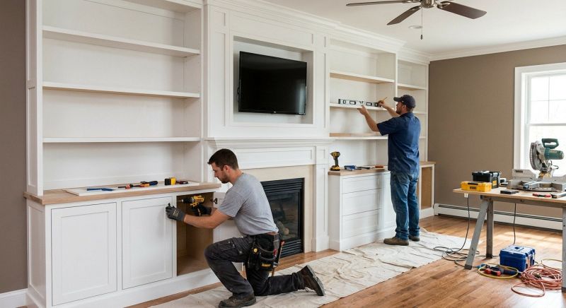 Fireplace Shelves Installation in Annapolis, MD