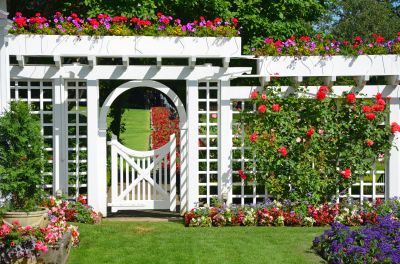 Lattice Arbor Installation in Kansas City, KS
