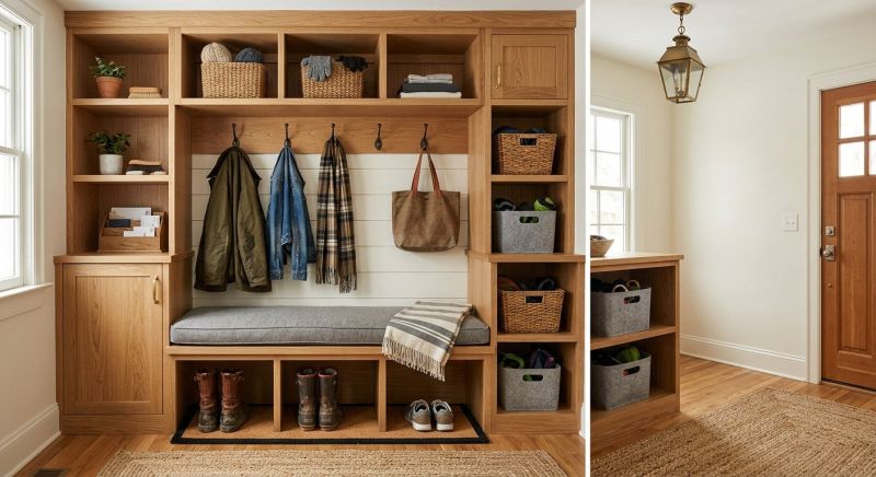 Mudroom Carpentry Installation in Fairfax, VA