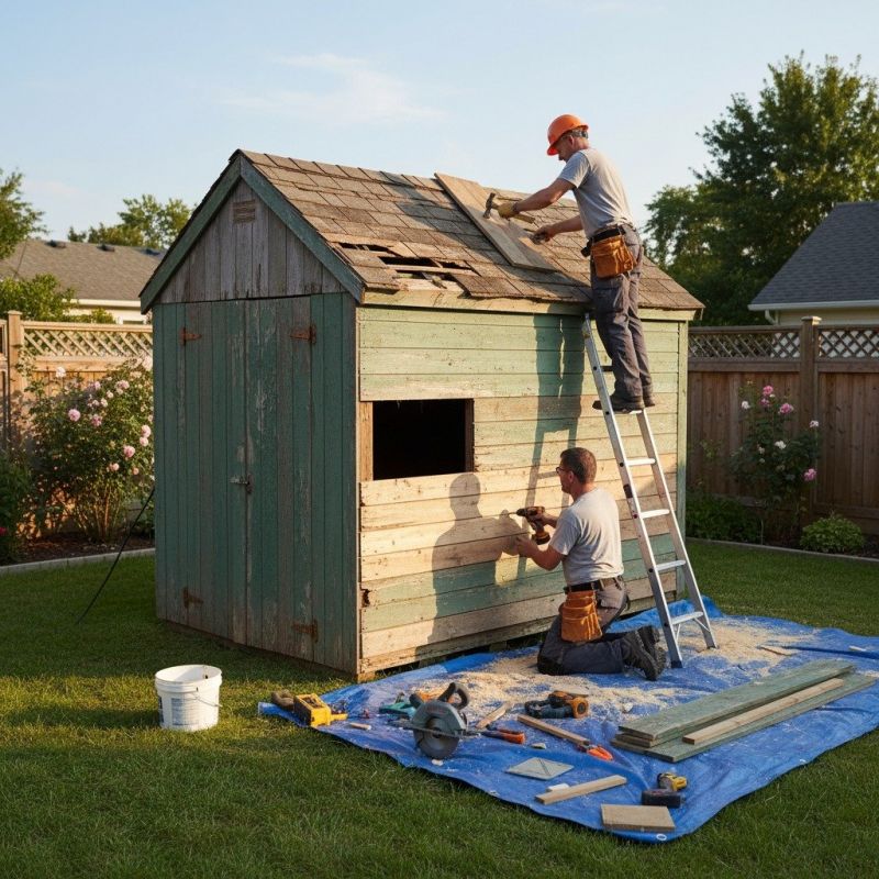 Storage Shed Repair in Olathe, KS