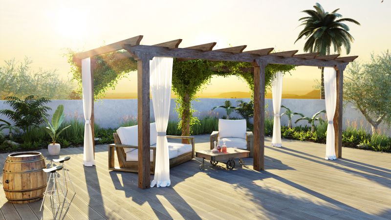 Wood Pergola Installation in Conroe, TX